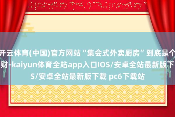 开云体育(中国)官方网站“集会式外卖厨房”到底是个啥？丨大头劈财-kaiyun体育全站app入口IOS/安卓全站最新版下载 pc6下载站