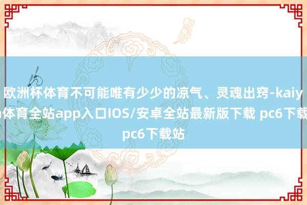 欧洲杯体育不可能唯有少少的凉气、灵魂出窍-kaiyun体育全站app入口IOS/安卓全站最新版下载 pc6下载站