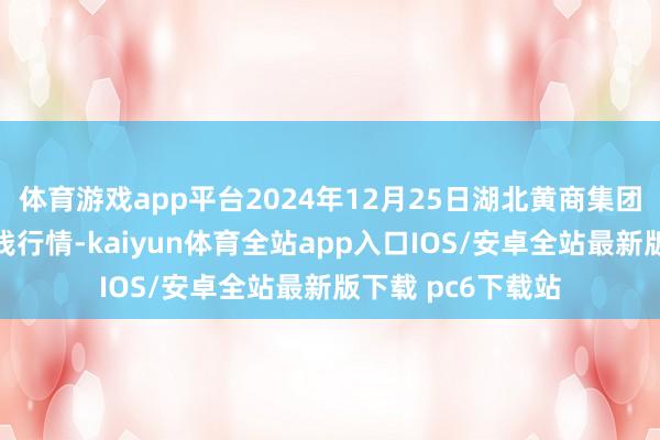 体育游戏app平台2024年12月25日湖北黄商集团股份有限公司价钱行情-kaiyun体育全站app入口IOS/安卓全站最新版下载 pc6下载站