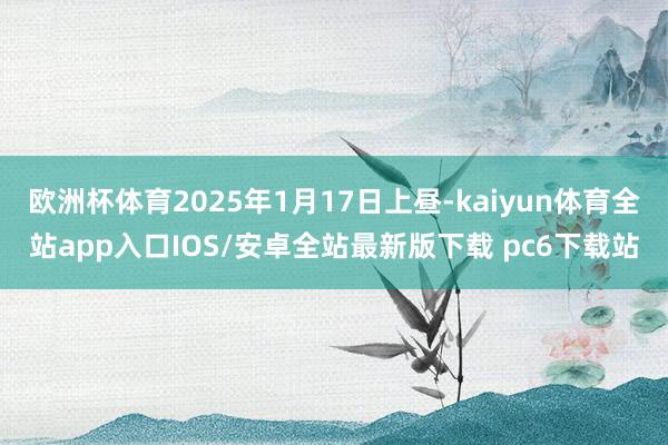 欧洲杯体育2025年1月17日上昼-kaiyun体育全站app入口IOS/安卓全站最新版下载 pc6下载站