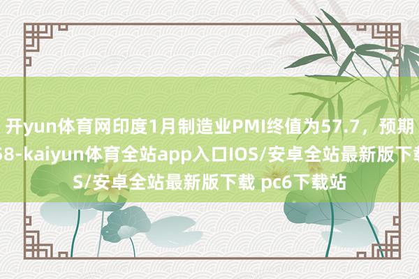 开yun体育网印度1月制造业PMI终值为57.7,预期57.7,前值58-kaiyun体育全站app入口IOS/安卓全站最新版下载 pc6下载站