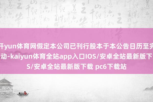 开yun体育网假定本公司已刊行股本于本公告日历至完成手艺概无变动-kaiyun体育全站app入口IOS/安卓全站最新版下载 pc6下载站