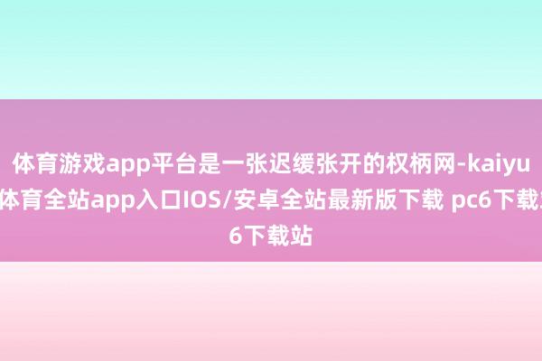 体育游戏app平台是一张迟缓张开的权柄网-kaiyun体育全站app入口IOS/安卓全站最新版下载 pc6下载站