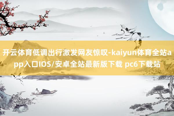 开云体育低调出行激发网友惊叹-kaiyun体育全站app入口IOS/安卓全站最新版下载 pc6下载站