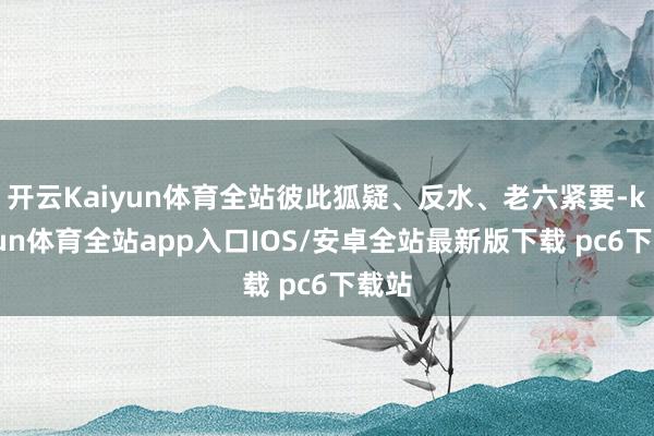 开云Kaiyun体育全站彼此狐疑、反水、老六紧要-kaiyun体育全站app入口IOS/安卓全站最新版下载 pc6下载站