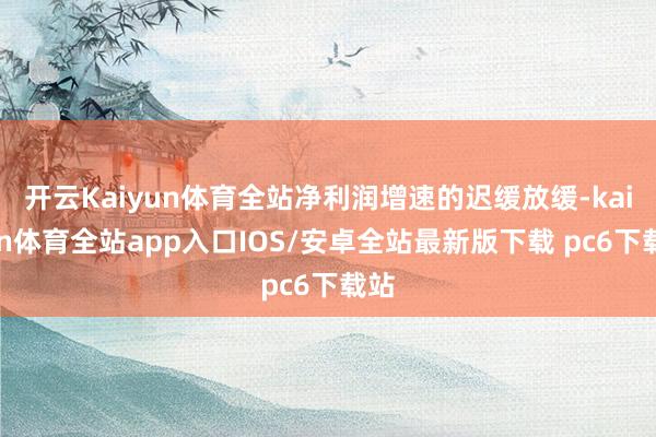 开云Kaiyun体育全站净利润增速的迟缓放缓-kaiyun体育全站app入口IOS/安卓全站最新版下载 pc6下载站