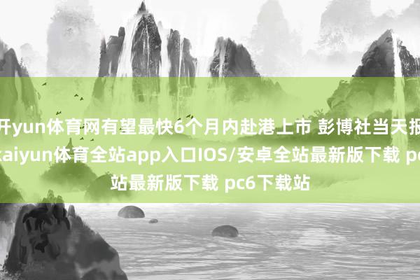 开yun体育网有望最快6个月内赴港上市 彭博社当天报说念称-kaiyun体育全站app入口IOS/安卓全站最新版下载 pc6下载站