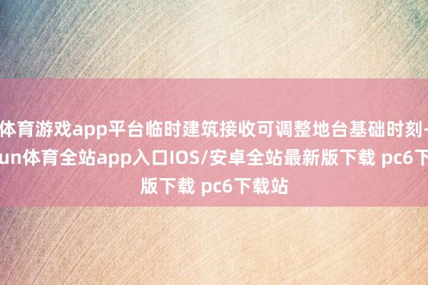 体育游戏app平台临时建筑接收可调整地台基础时刻-kaiyun体育全站app入口IOS/安卓全站最新版下载 pc6下载站