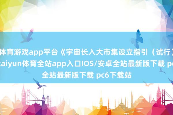 体育游戏app平台《宇宙长入大市集设立指引（试行）》发布-kaiyun体育全站app入口IOS/安卓全站最新版下载 pc6下载站